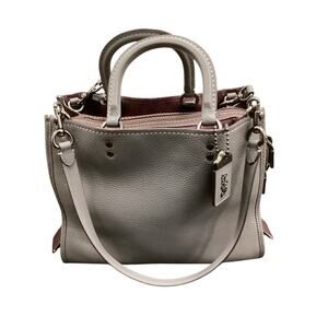 Coach Purse Women’s 1 Size #23755 Rogue31 Genuine Pebbled Leather Dust Bag Gray